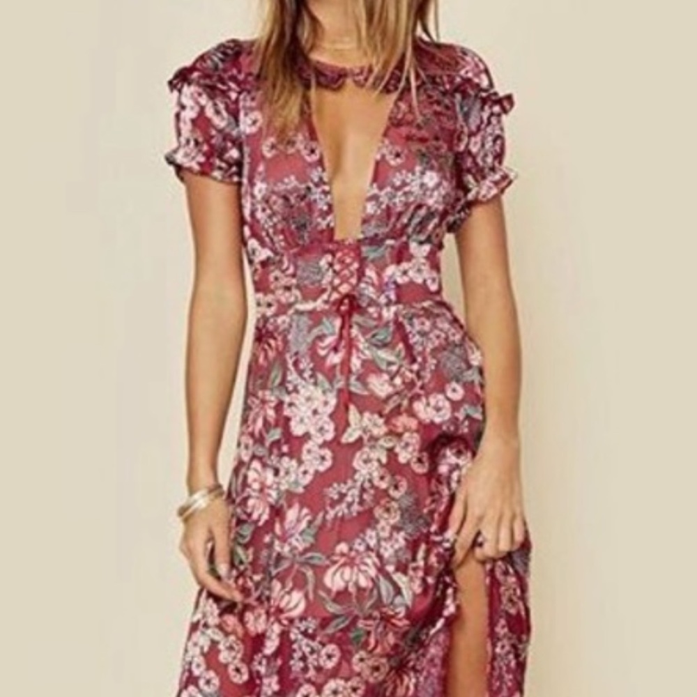 For Love & Lemons flora  stunning  maxi  dress